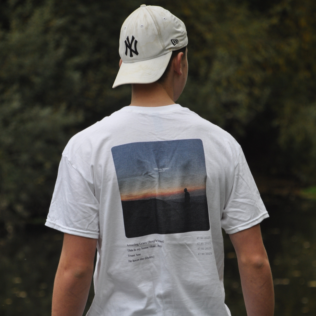 This is my home 'Album Cover'. White T-shirt (Unisex)