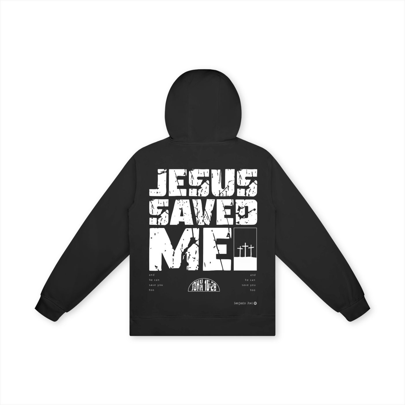 'JESUS SAVED ME ' Black Unisex Hoodie
