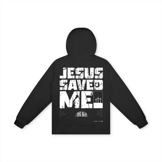 'JESUS SAVED ME ' Black Unisex Hoodie