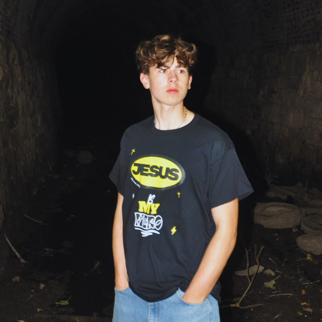 Jesus Is My Hero. Batman-Inspired T-shirt (Unisex)