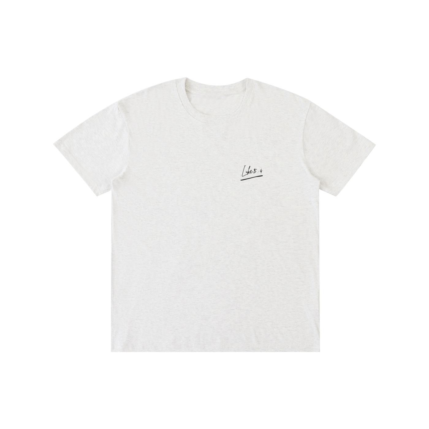' Luke 15:4' Unisex White/Grey Tee