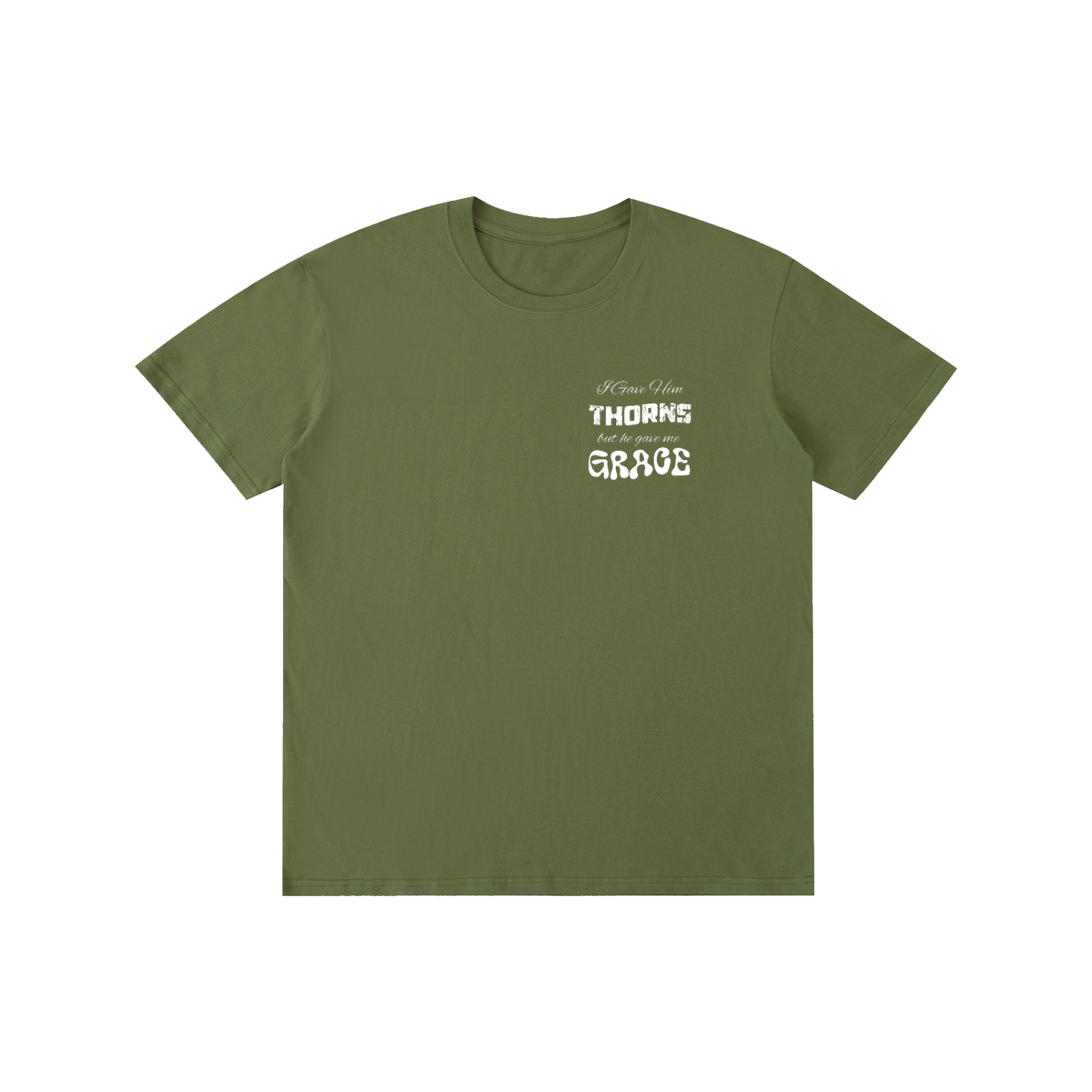 ' I gave him thorns but he gave me grace ' Unisex tee