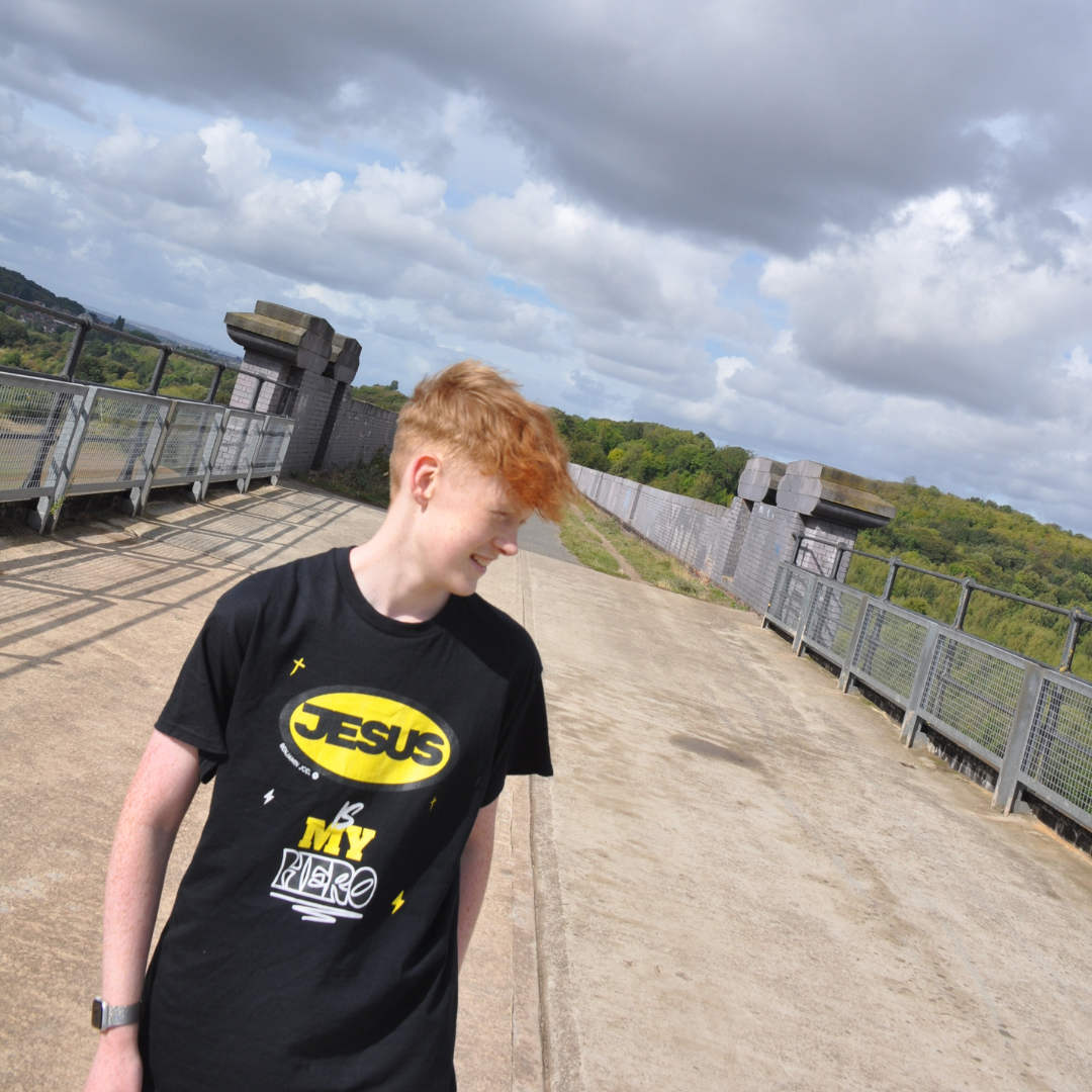 Jesus Is My Hero. Batman-Inspired T-shirt (Unisex)