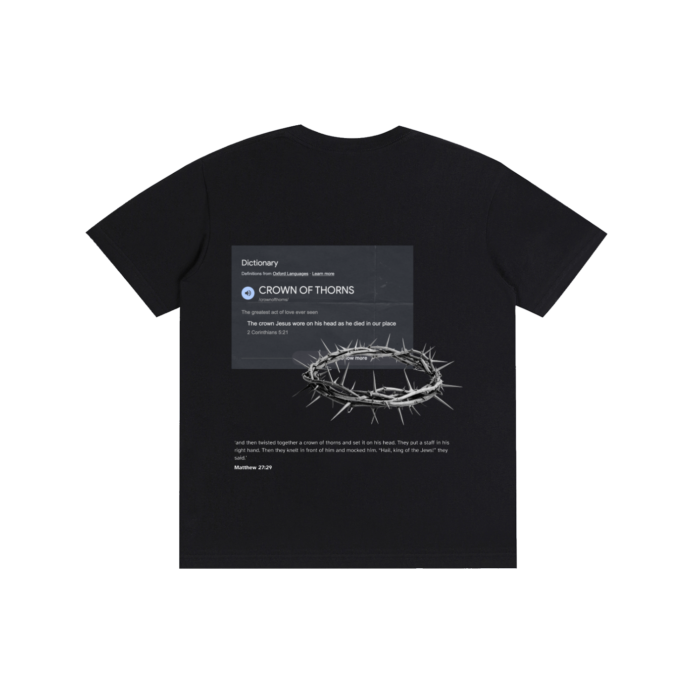 ' I gave him thorns but he gave me grace ' Unisex tee