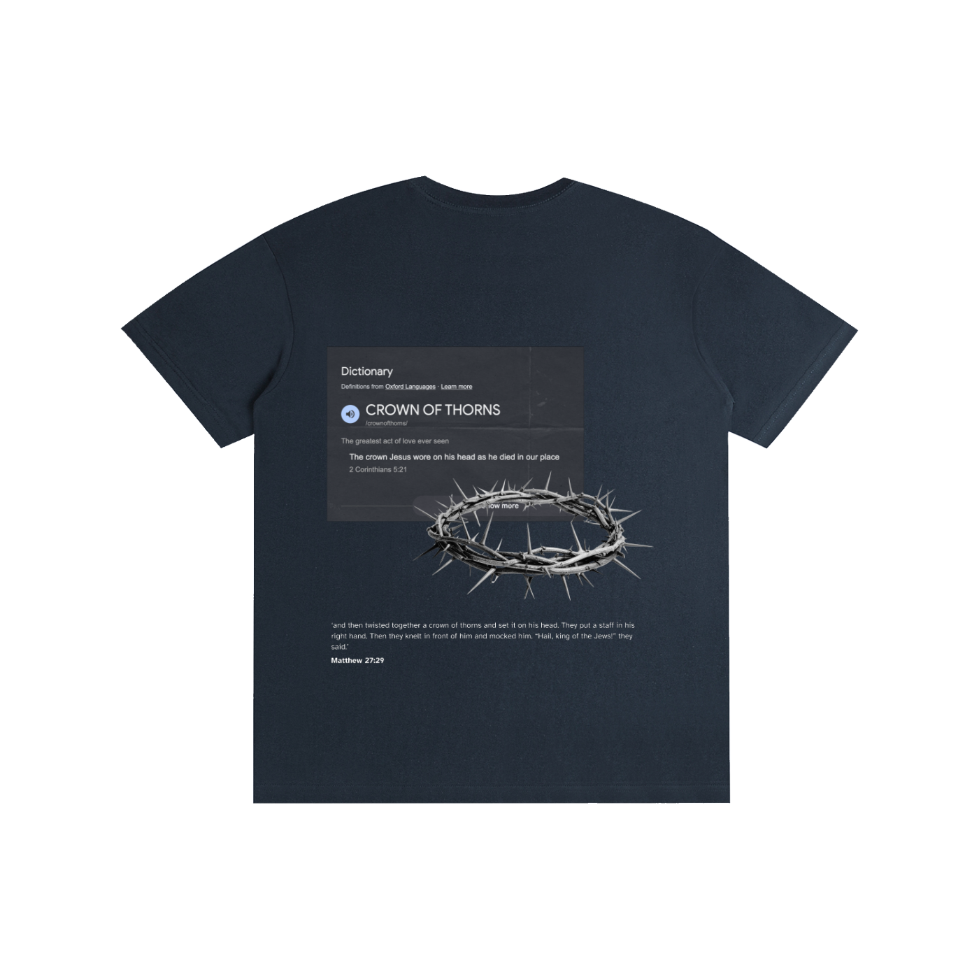 ' I gave him thorns but he gave me grace ' Unisex tee